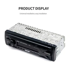 1 DIN FM Radio Car Bluetooth MP3 Player Audio Head Unit AUX USB Receiver In-Dash