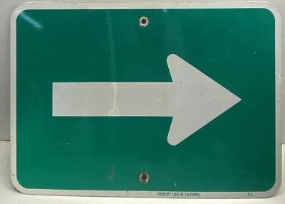 VINTAGE ARROW ️SIGN “ GROVE ST“ 15” X 24” | eBay