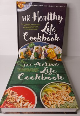 X2 Cook Books The Active Life Healthy Life book Lot Bundle Fast Quick Dinners