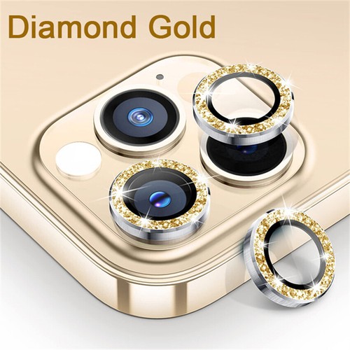 For iPhone 14 13 12 Pro Max Tempered Glass Bling Camera Protector Lens Cover - Picture 19 of 24