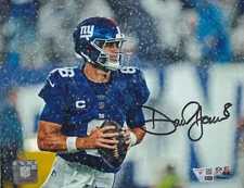 DANIEL JONES  NEW YORK GIANTS  FANATICS AUTHENTIC  ACTION SIGNED 8x10