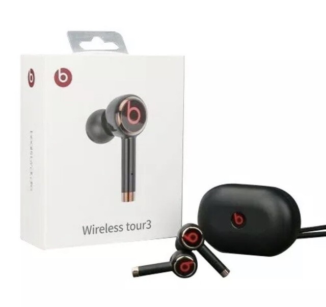 Dr. Dre Beats Wireless Tour 3 Earbuds Earphones Black Bluetooth
