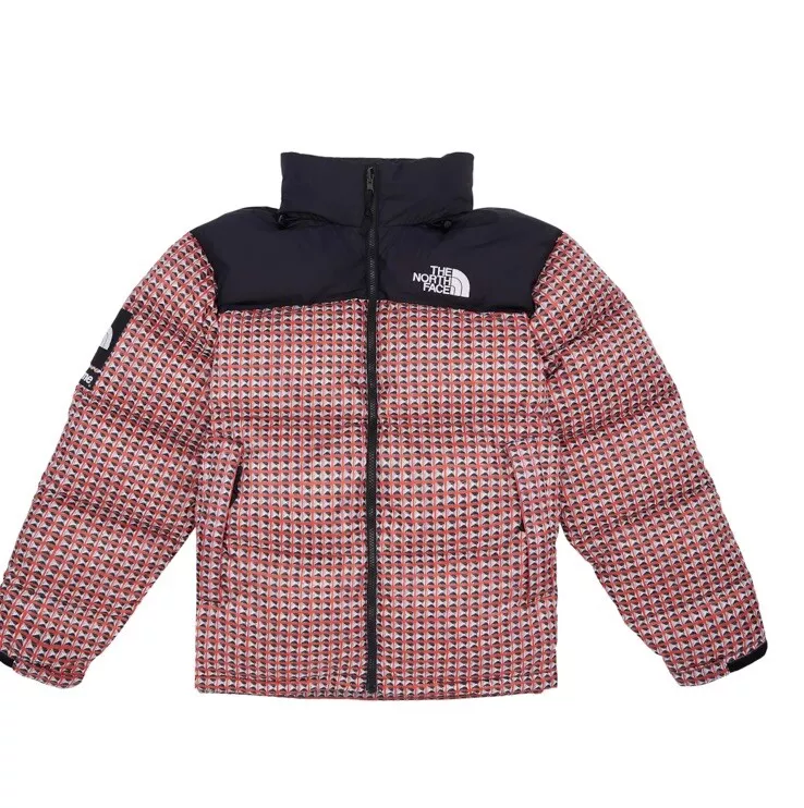 Veste nuptse Supreme x The North Face 2021 « cloutée » taille moyenne   ROUGE NEUF AVEC ÉTIQUETTES NEUVE