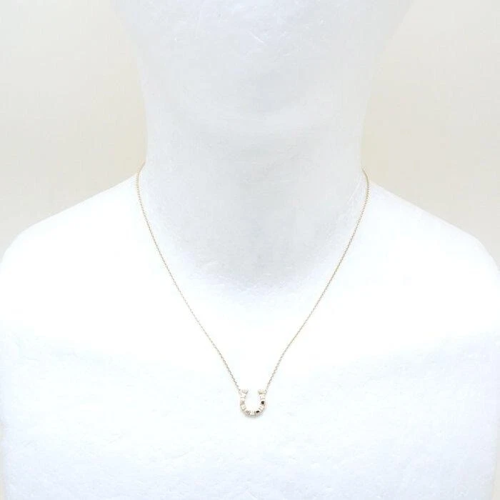 Collar De Herradura De Joyería Star 5P Diamante K18YG Colgante De Oro Amarillo - Imagen 2 de 4