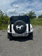 Land Rover Defender L663 Tire Cover - Rhino Outline Design