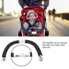 Adjustable Baby Stroller Handle Handlebar Armrest Bumper Bar Black