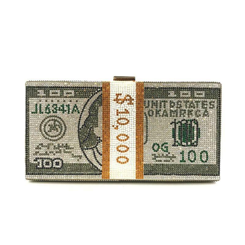 stack of money purse