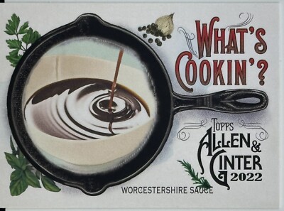 2022 Topps Allen & Ginter Whats Cookin? #WC-3 Worcester Sauce
