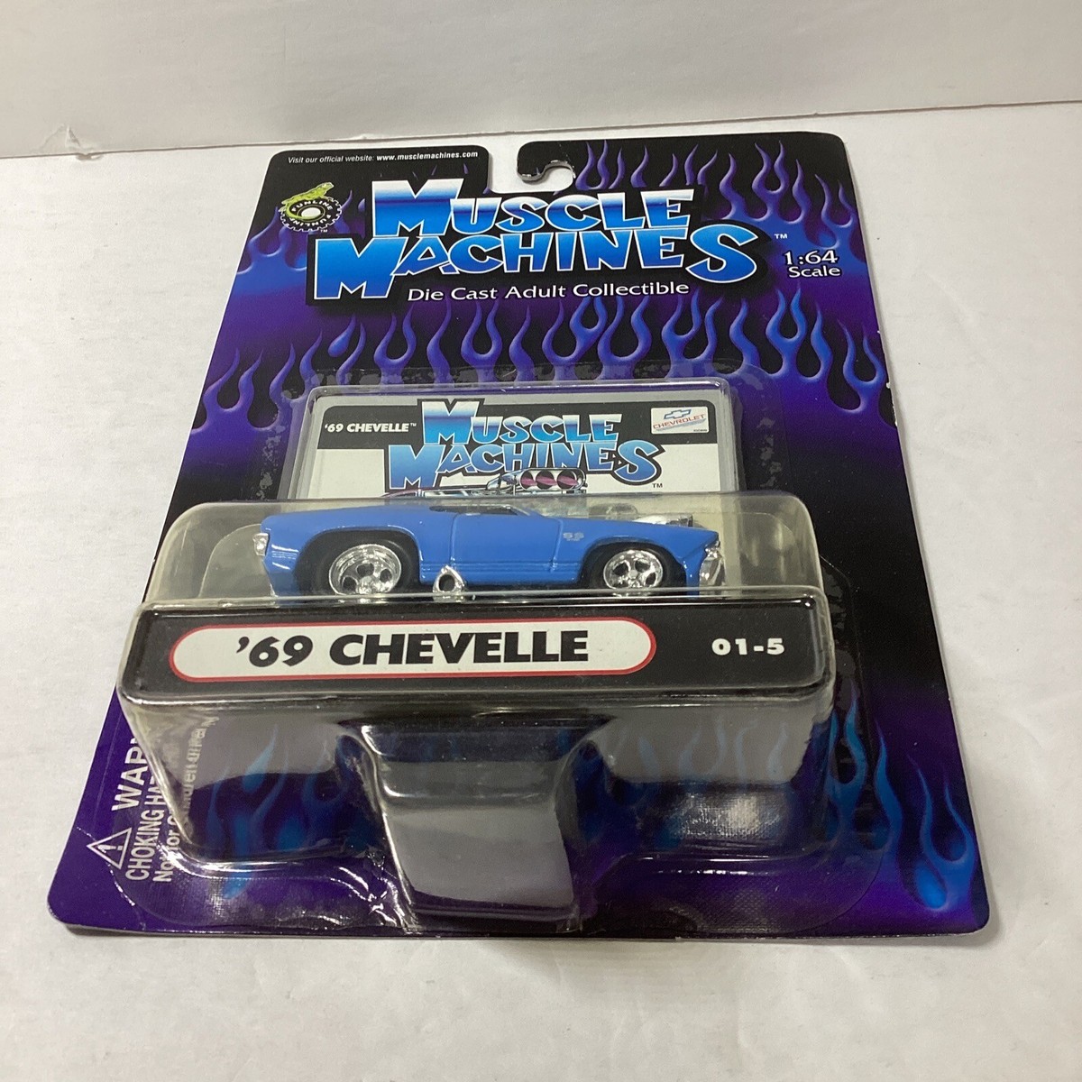 1969 Chevy Chevelle SS W/ Engine Blower By Maisto Muscle Machines 1/24 Scale Die