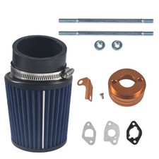Air Filter Adapter Kit For Predator 212cc Honda GX200 GX160 6.5HP Go Kart Blue