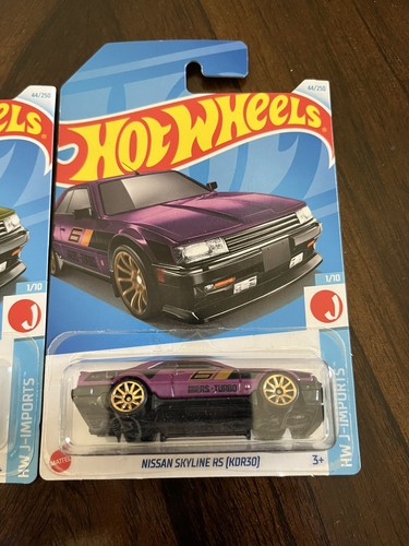 LOTE DE 2 - 2024 HOT WHEELS NISSAN SKYLINE RS (KDR30) J-IMPORTS VARIANTES DE COLOR - Imagen 3 de 3
