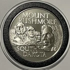 1972 Mount Rushmore South Dakota Rare Sterling Silver Round Proof Coin Vintage