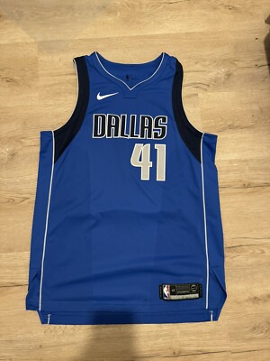 Original RARE Authentic Dirk Nowitzki Jersey Trikot Dallas Mavericks Nike Size L