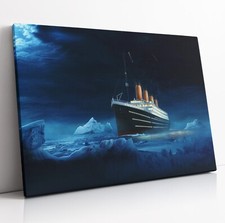 TITANIC SHIP CANVAS WALL ART PICTURE PRINT