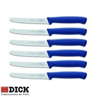6 X F. Dick Tomatenmesser Messer KüChenmesser BröTchenmesser - Blau -