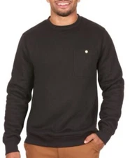 Coleman Sherpa Lined Shirt Long Sleeve Crew Black Sz Medium Chest Pocket