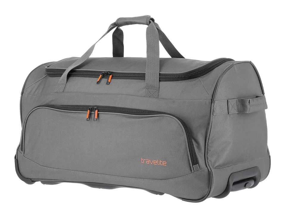 travelite Basics Fresh Wheeled Duffle Reisetasche Trolley Anthrazit grau - Bild 2 von 4