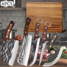 Multifunctional Knife Block Holder Kitchen Butcher Chef's Knife Boning Knife Set