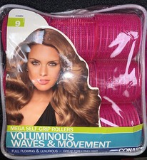 Conair Mega Self Holding Rollers, Long Hair Voluminous Waves  Movement 9 Count