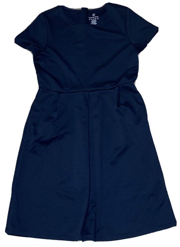 Lands End Jumper Dress Navy Blue School 