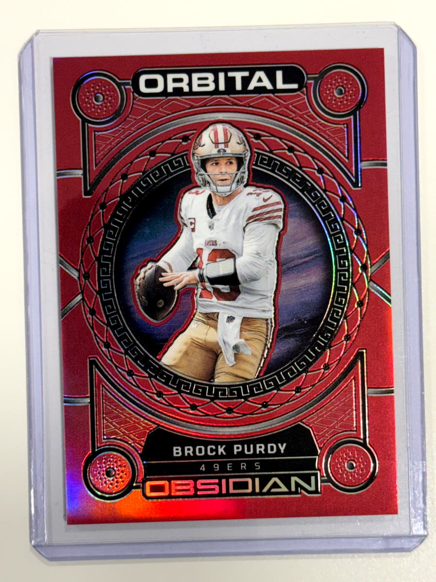 2023 Panini Obsidian Orbital Asia Red Flood Electric Etch Brock