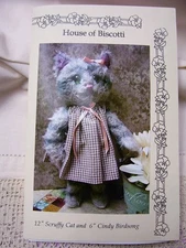 12" Scruffy Cat and 6" Cindy Birdsong PATTERN