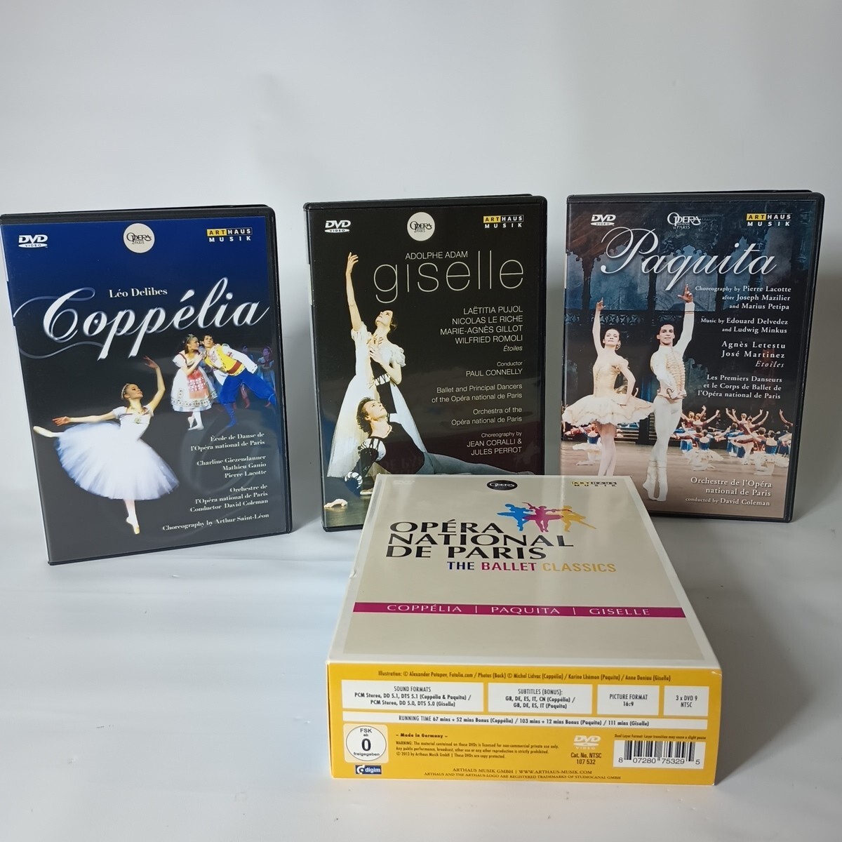 Opera National de Paris: The Ballet Classics (DVD, 2013, 3-Disc Set)