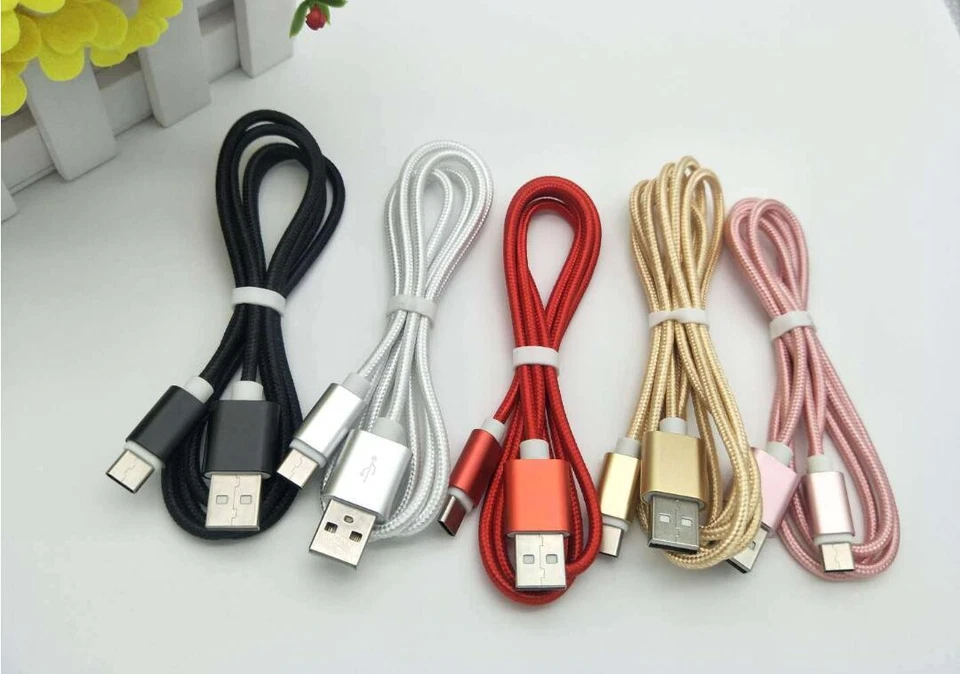 6FT USB Type C / Micro USB Data Sync Charger Cord Charging Cable Tablet Phones - Image 2 of 2