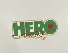 Hero Daddy Handmade Scrapbook Title Paper Pierced Die Cut