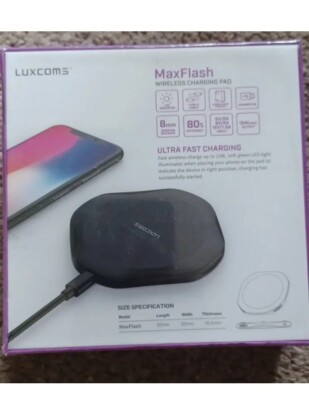Luxcoms Maxflash Wireless Charging Pad USB Type-C 15W Output