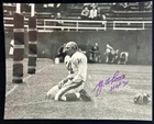 YA Tittle Signed Autographed Bloody Helmetless 8x10 Photo New York Giants - COA