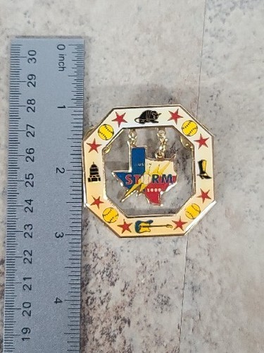 Vintage 1999 Austin Texas Storm Softball Decorative Pin Back Pin - Picture 3 of 4