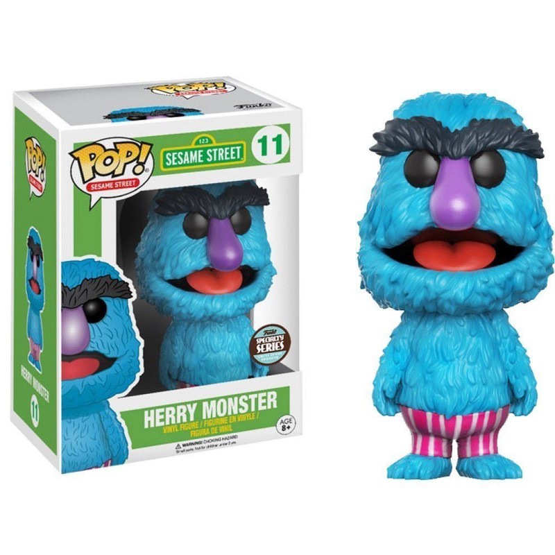EXCLUSIVE SESAME STREET HERRY MONSTER 3.75" VINYL POP FIGURE FUNKO 11 BRAND NEW