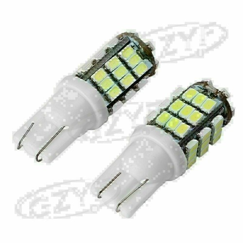 Pair White 12V T10 168 Xenon LED Backup Reverse Lights Bulbs Lamp 6000K - Picture 3 of 7