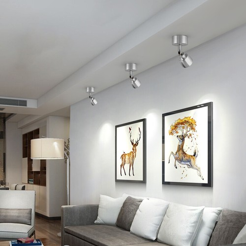 LED COB Ceiling Light Fixture Dimmable/N Picture Lamp Adjustable Spotlight Hotel - Picture 3 of 27