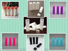 20 Oval Lip Balm Tube 4.5g 0.15oz Deodorant Container Lotion Bar Twist Empty 