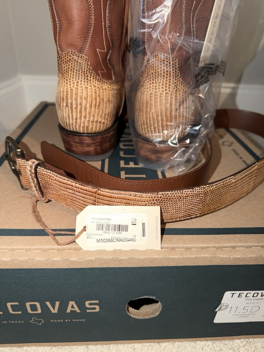 Men\'s Tecovas limited edition relic Lizard boots Tecovas The Chester Gunsmoke Relic Lizard Boots – Men main image 3