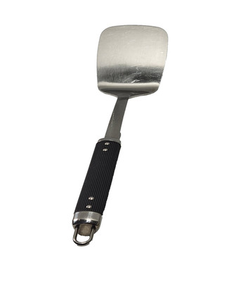 Vtg INOX Edelstahl Rostfrei 18/8 Stainless Steel Spatula Turner 14'' Black Handle