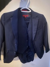 Boy's Formal 3 Piece Suit Set, Navy, Size5 Gioberti Boy's Formal 5