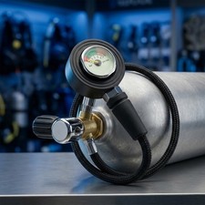 Stainless Steel Scuba Diving Tank Pressure Gauge for Underwater Exploration