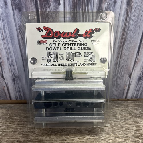 Vintage Dowl-It Modell 1000 Dübelvorrichtung selbstzentrierende Bohrführung BRANDNEU - Bild 1 von 5