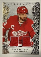 HENRIK ZETTERBERG 2025-26 Artifacts /99 Good Material Dual Jerseys #71/99 UD SP