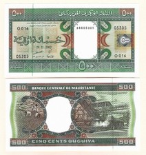 Mauritania 500 ouguiya 2002 P-8c UNC