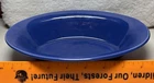 Vintage Bauer Ringware 9” Cobalt Blue Oval Vegetable Bowl