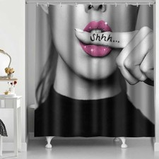 Fashion Woman Shower Curtains Glam Girls 72W x 72L Pack of 1 , Multi Color