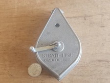 Carrete de línea recta de tiza plomada Bob Irwin Auger Bit Co Wilmington probado en EE. UU.