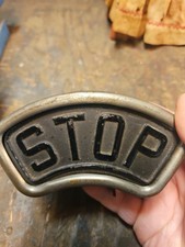 Vintage Hot Rod Rat Rod Motorcycle 1930s Stop Tail Light License Plate Topper
