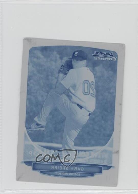 2013 Bowman Chrome Gabe Speier Cyan 1/1 Printing Plate #32