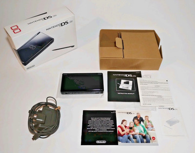 *Kaum benutzt* Nintendo Ds Lite schwarz verpackt mit Einsatz, Anleitungen und Ladegerät