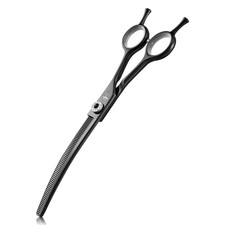 PURPLEBIRD Curved Thinning Shears Dog Grooming, 7 inch Professional Grooming ...